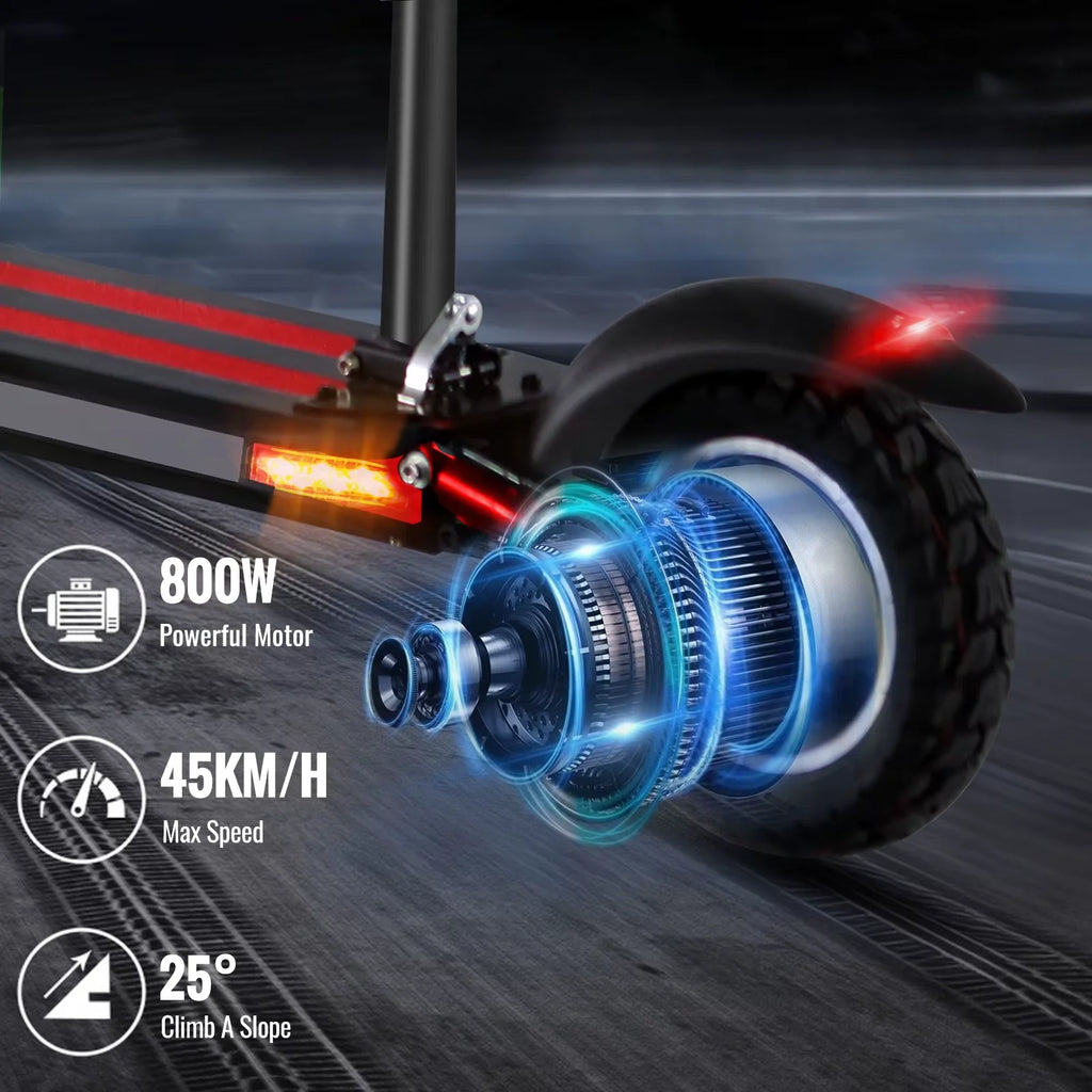 SUNNIGOO Electric Scooter For Adult 10 inch Off-Road 48V Lithium Battery Max Speed 45km/h Send Seat Foldable E Scooter