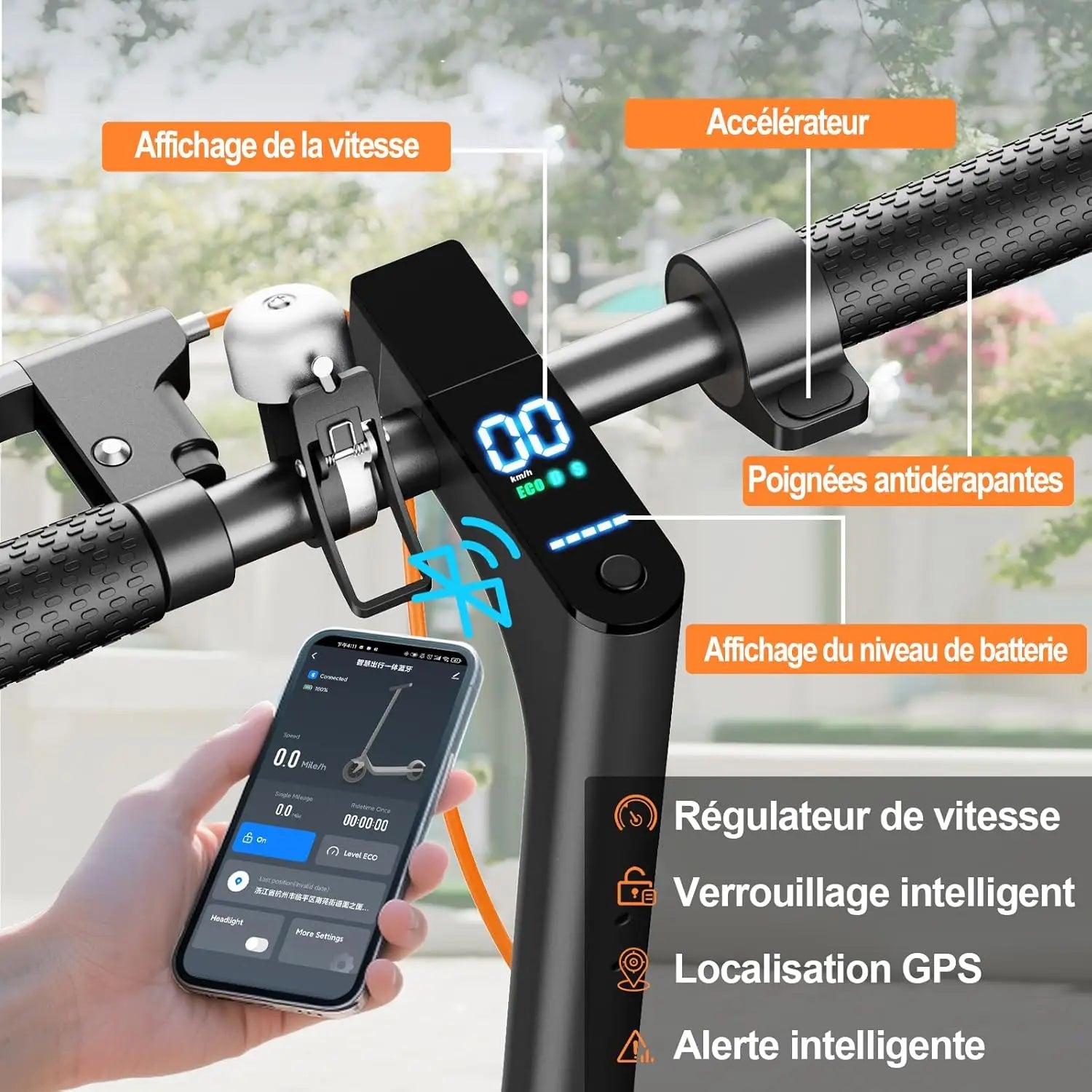 Adult TODIMART T3 electric scoot 350W engine powerful 36V 10.4AH 20-30KM lightweight APP