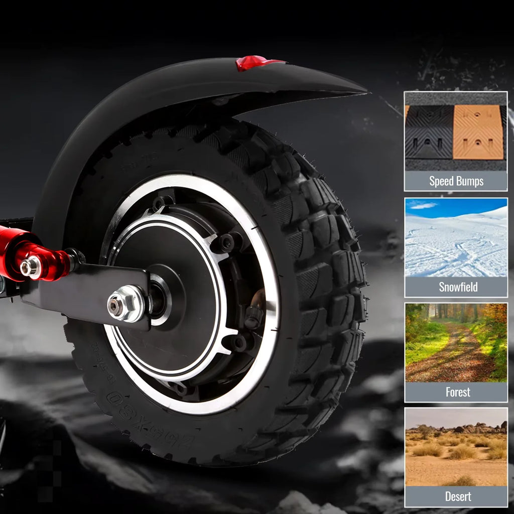 SUNNIGOO Electric Scooter For Adult 10 inch Off-Road 48V Lithium Battery Max Speed 45km/h Send Seat Foldable E Scooter