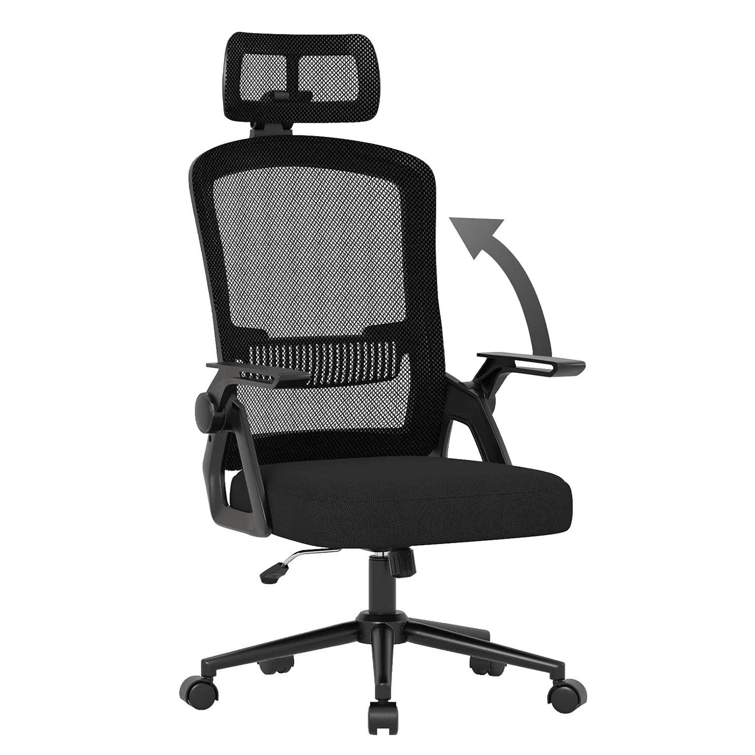 Ergonomic Office Chair Desk Chair with Headrest Breathable Mesh Cover Lumbar Support Computer Chair 360 ° Swivel Chair