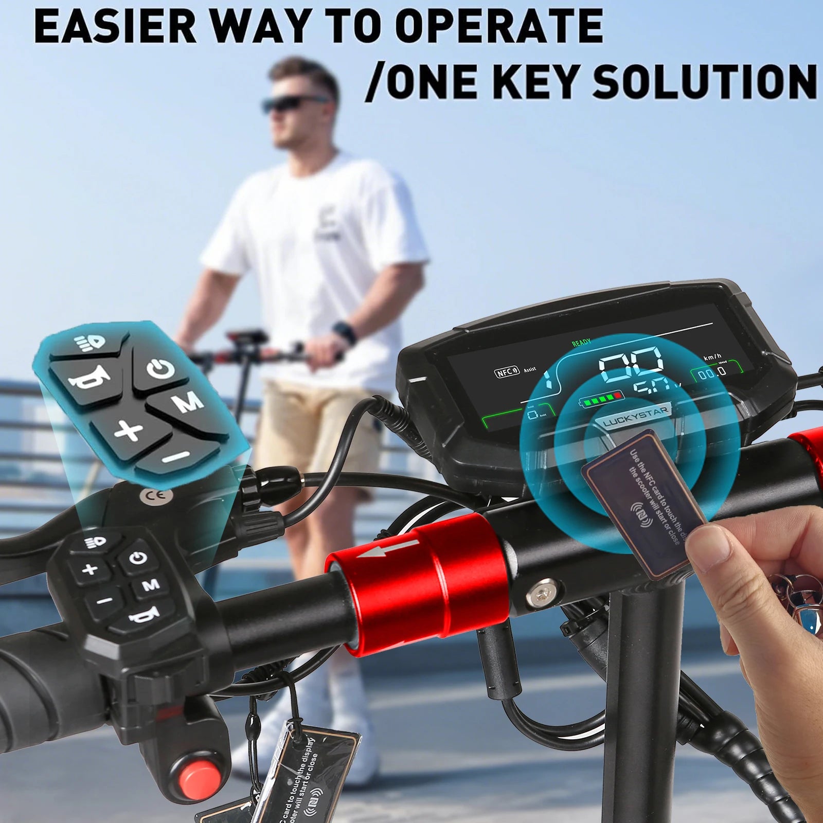 Electric Scooter Send Seat 800W Max Speed 45-50km/h Range 35-55km 10 inch Off-Road Tires Dual Shock Absorbing Folding EScooter