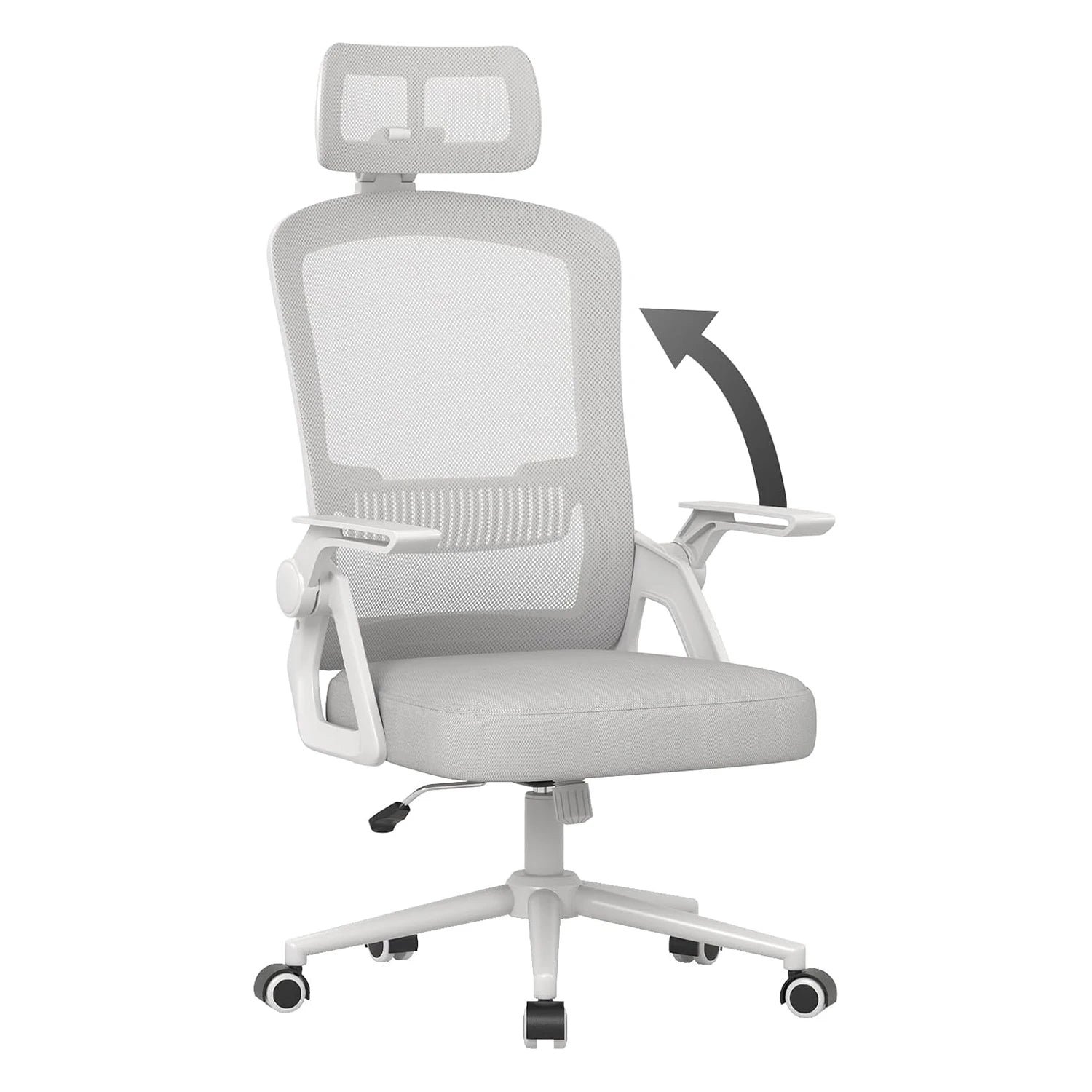 Ergonomic Office Chair Desk Chair with Headrest Breathable Mesh Cover Lumbar Support Computer Chair 360 ° Swivel Chair