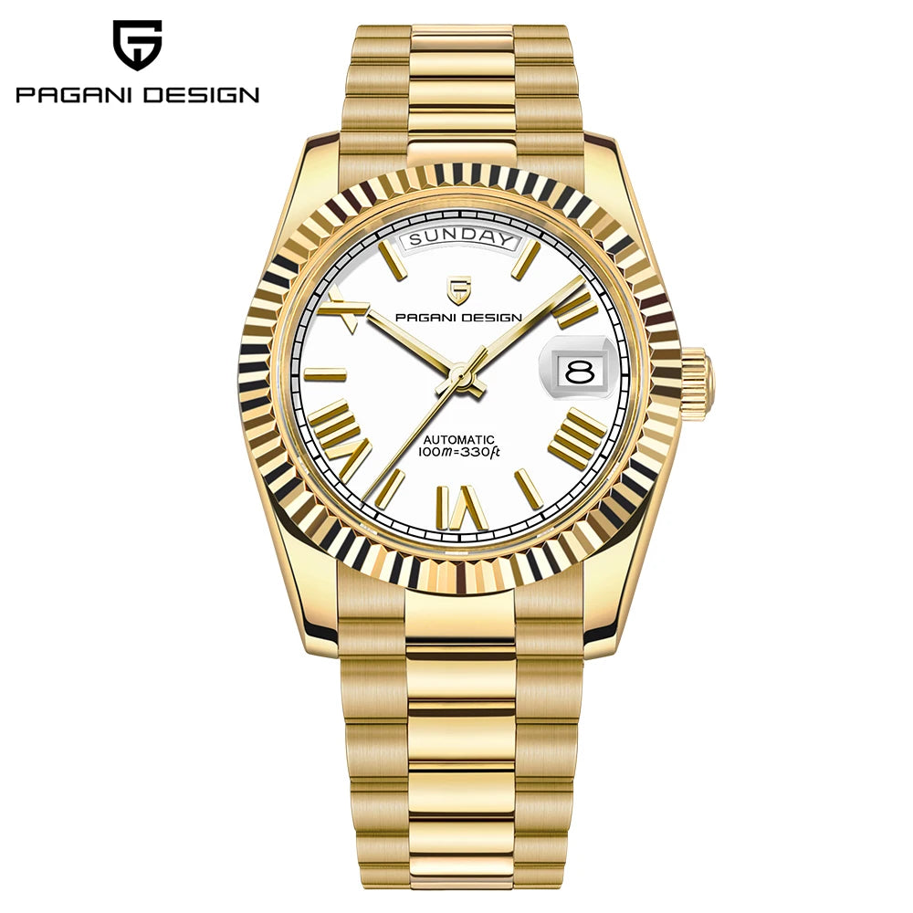 PAGANI DESIGN 2026 New DD36 automatic mechanical men watch Double calendar 36MM Watch For Men sapphire luxury waterproof Watches
