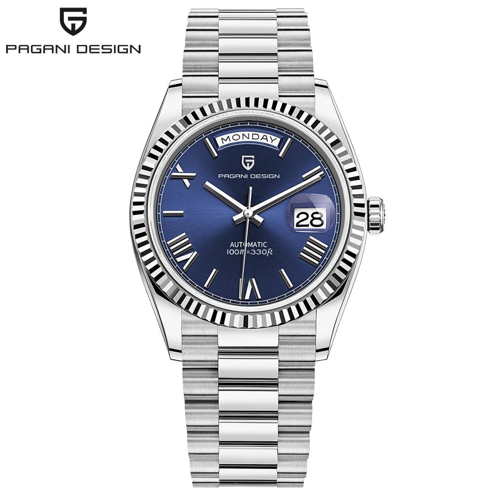 PAGANI DESIGN 2026 New DD36 automatic mechanical men watch Double calendar 36MM Watch For Men sapphire luxury waterproof Watches