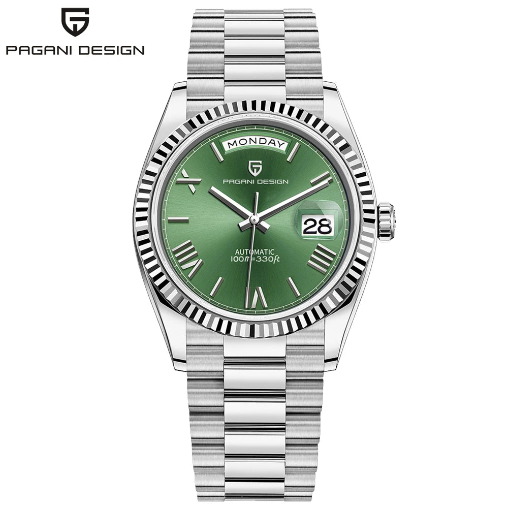PAGANI DESIGN 2026 New DD36 automatic mechanical men watch Double calendar 36MM Watch For Men sapphire luxury waterproof Watches