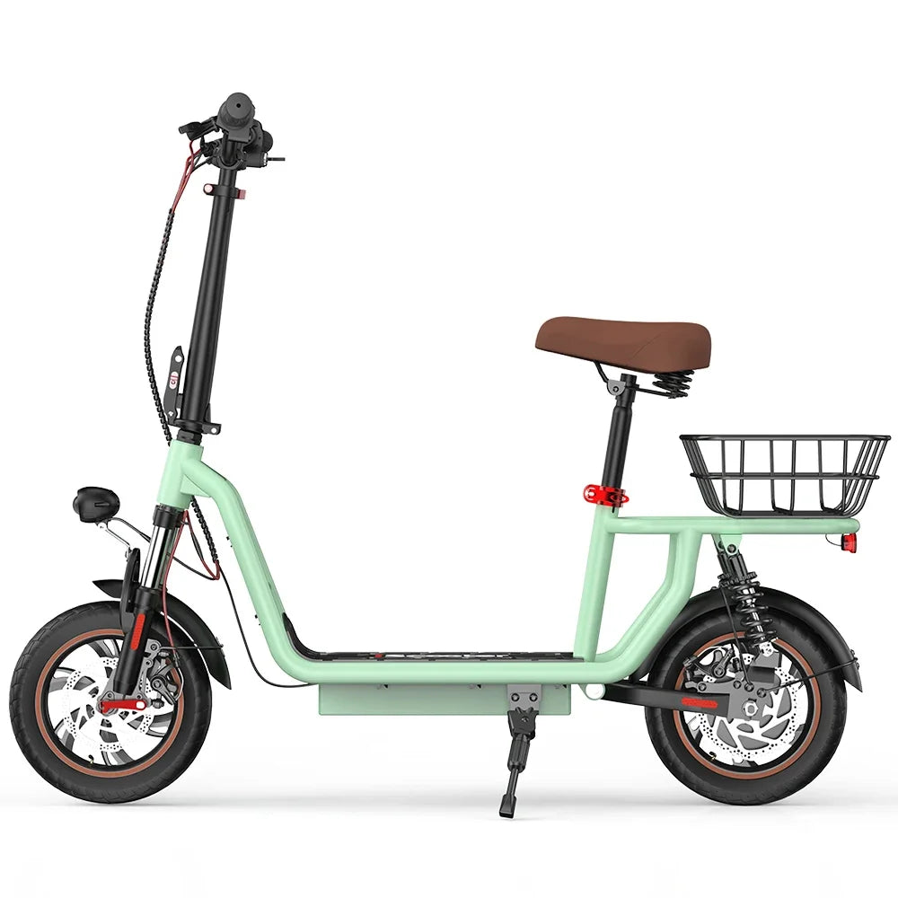 ISCOOTER I12 Adult Electric Scooter 500W Motor E- Scooter 36V7.5AH Battery 12 Inch Road Tire E-Scooter