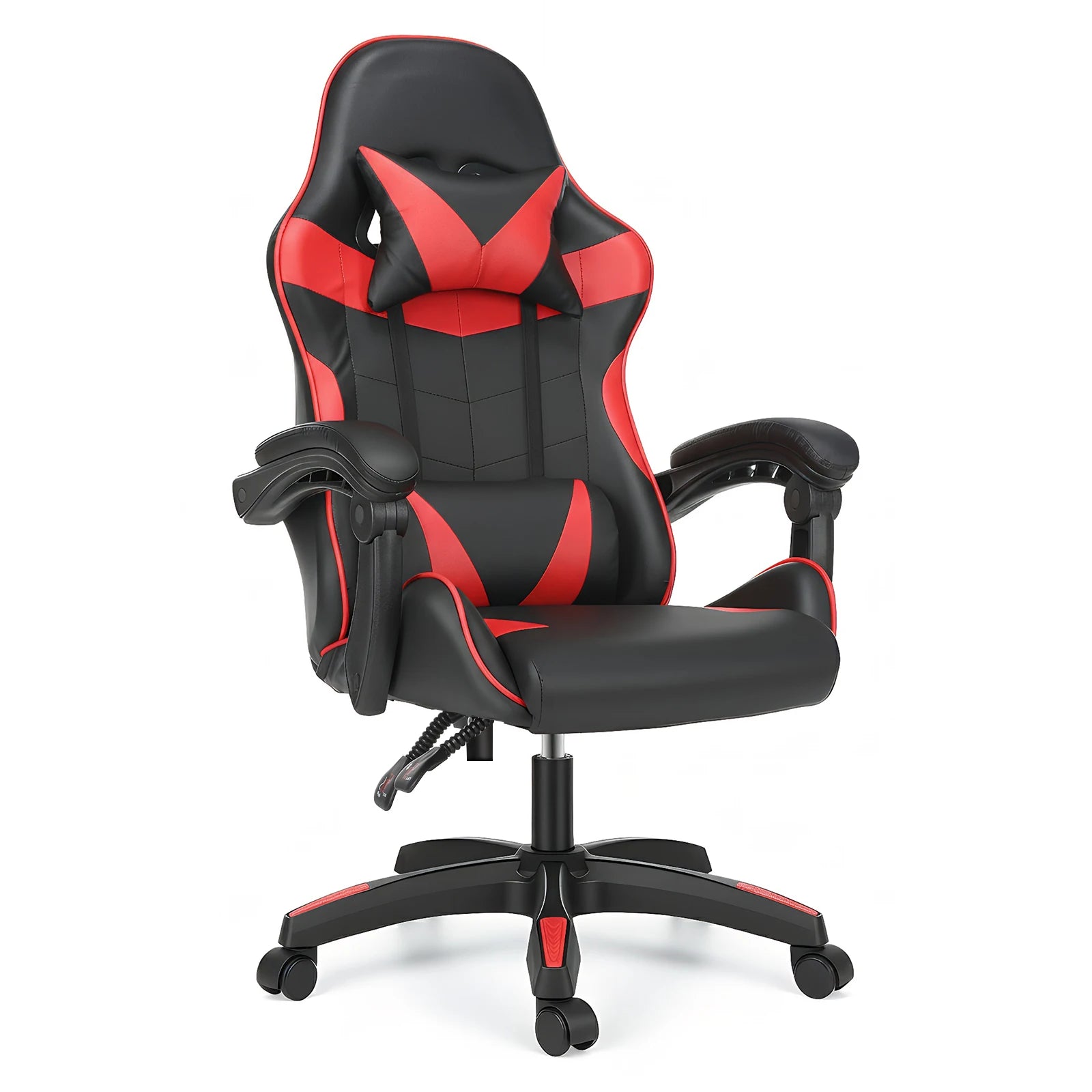 Gaming chair Ergonomic Swivel Chair Height Adjustable Office Chair Headrest Loin Pillow Padded Gaming armchair up to 150kg