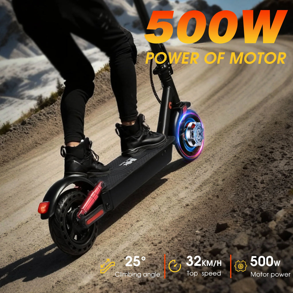 HUANCI D06 500W electric scooters e scooter adult 36V25AH escooters foldable 32KM/H 8.5 inch electric kick scooter electric