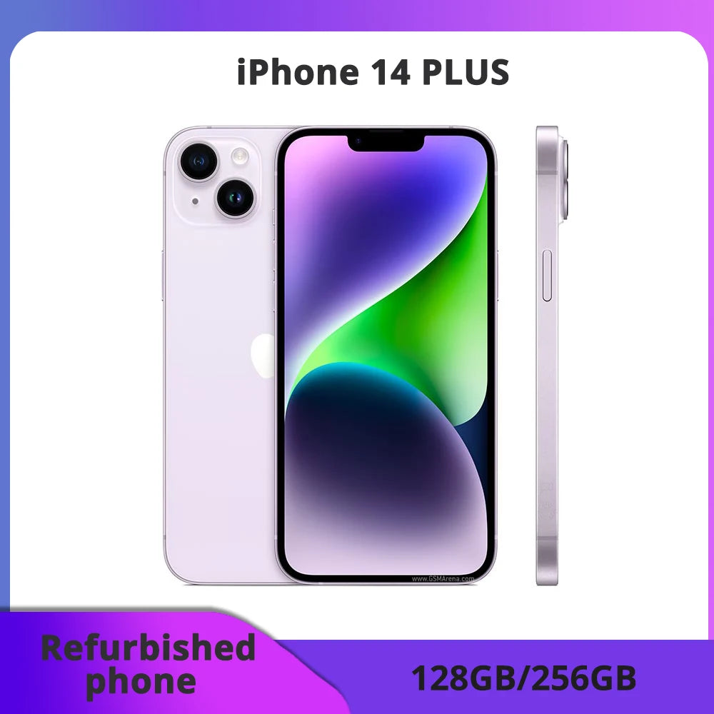 Refurbished phone iPhone 14 Plus 5G 128/GB ROM 6GB RAM "Genuine Super Retina Ole Face ID excellent condition