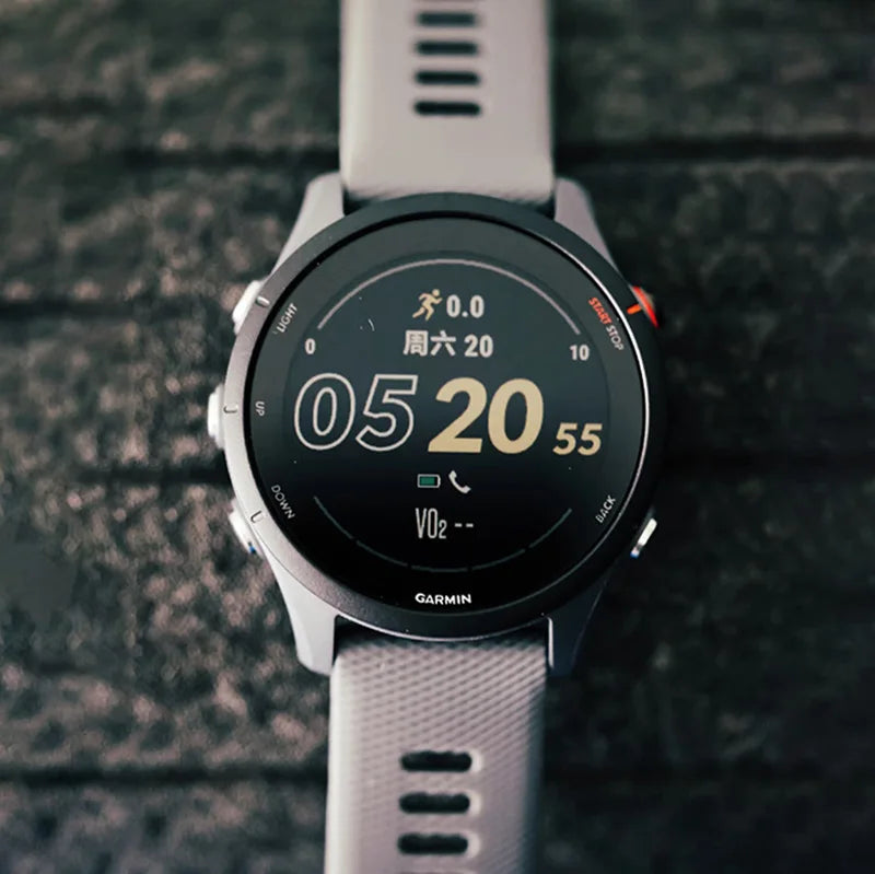 Garmin Forerunner 255 Sports Smartwatch 46mm 1.3'' Color Screen 14 Days Battery Life  RAM NFC Bluetooth  5ATM Waterproof