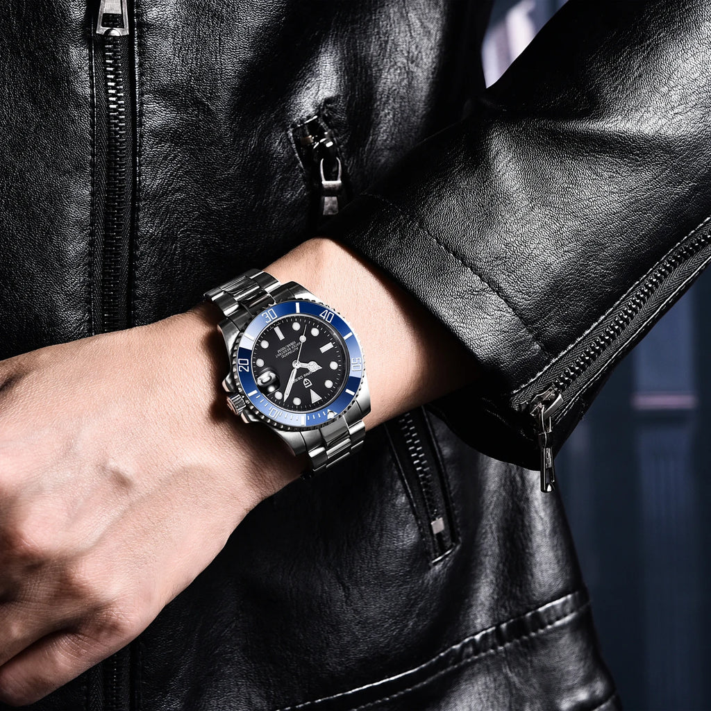 Pagani Design 2025 Men Automatic Mechanical Watch PD1661 NH35/8215 Dive Stainless Steel Waterproof Clock Sapphire Reloj Hombre