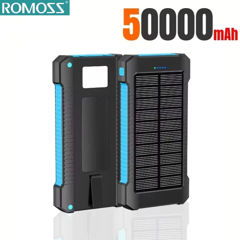 ROMOSS 120W 500000mAh Solar Power Bank Portable Large Capacity Super Fast Charging Outdoor External Battery for iPhone 17/16/15