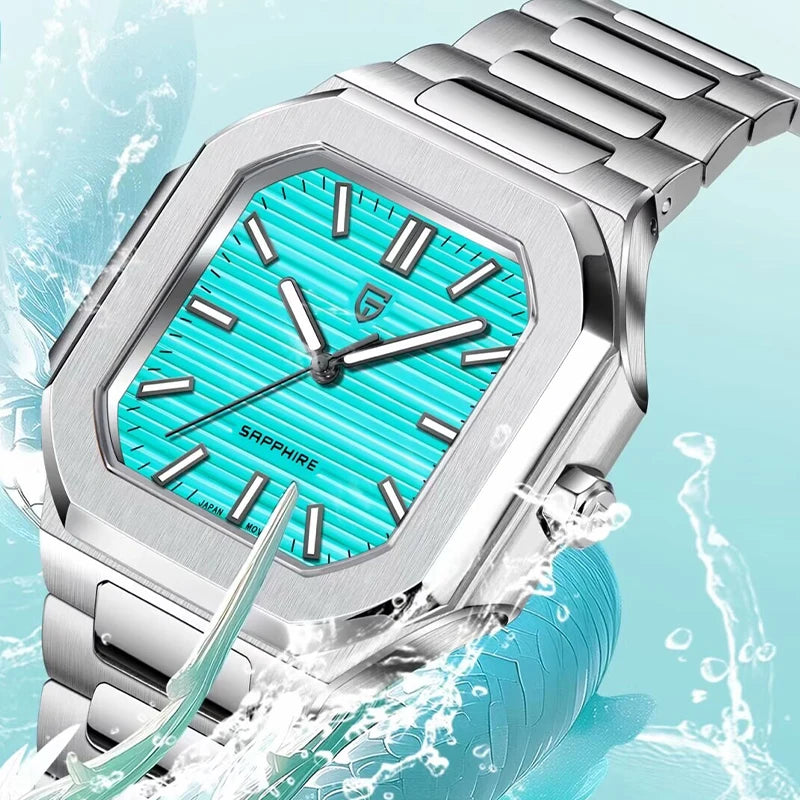 PAGANI DESIGN New Quartz Men's Watch Stainless Steel Sports Waterproof Men Watches Luxury Fashion Sapphire Glass Watch For Men's