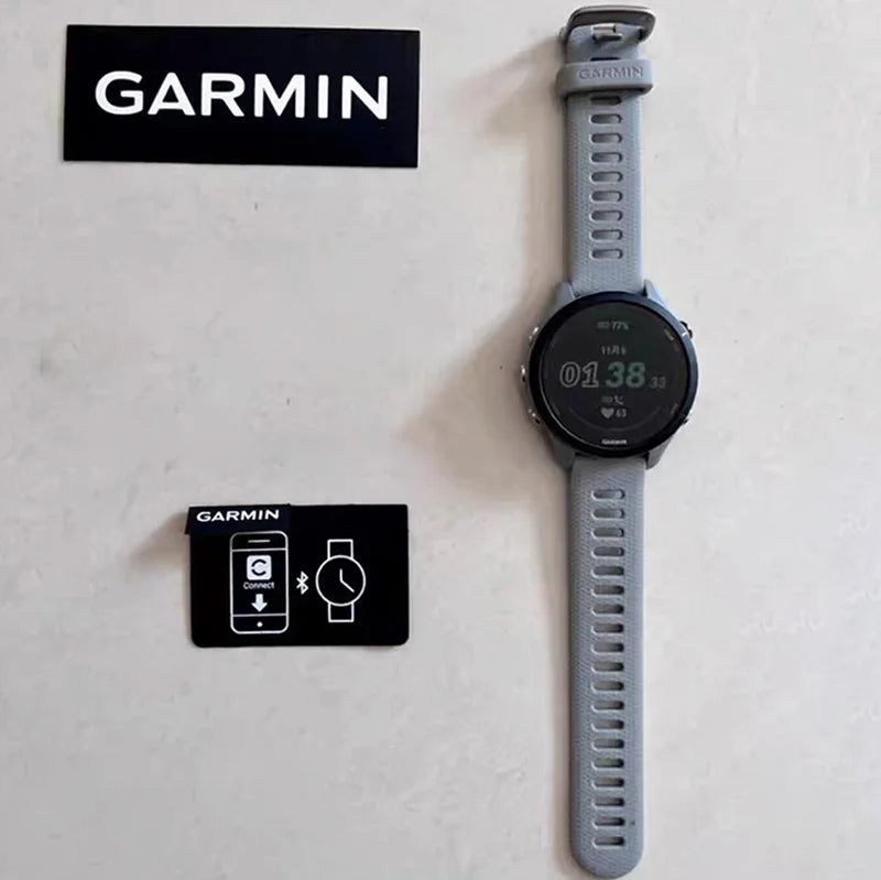 Garmin Forerunner 255 Sports Smartwatch 46mm 1.3'' Color Screen 14 Days Battery Life  RAM NFC Bluetooth  5ATM Waterproof