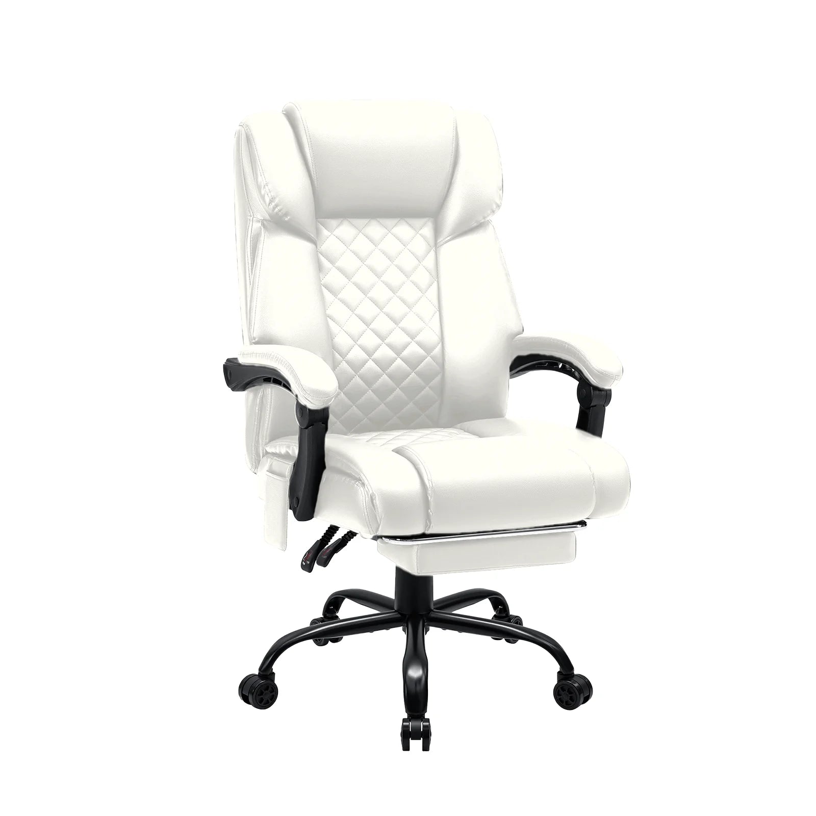 Gaming Chair Massage Office Chair Ergonomic with Heating and 7 Vibration Points Footrest, 200KG Load Capacity Executive Chair