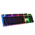 104 key Backlit Mechanical Keyboard Wired Gaming Keyboard Waterproof Luminous Keyboard for Gamer PC Laptop Office