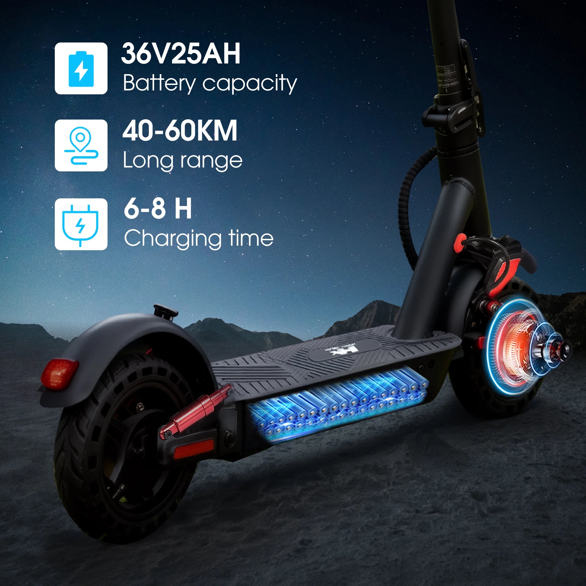 HX D06 electric scooter 500W 36V 25AH Shock absorbing Electric kick scooters foldable E Scooter 8.5inch APP Smart adult escooter