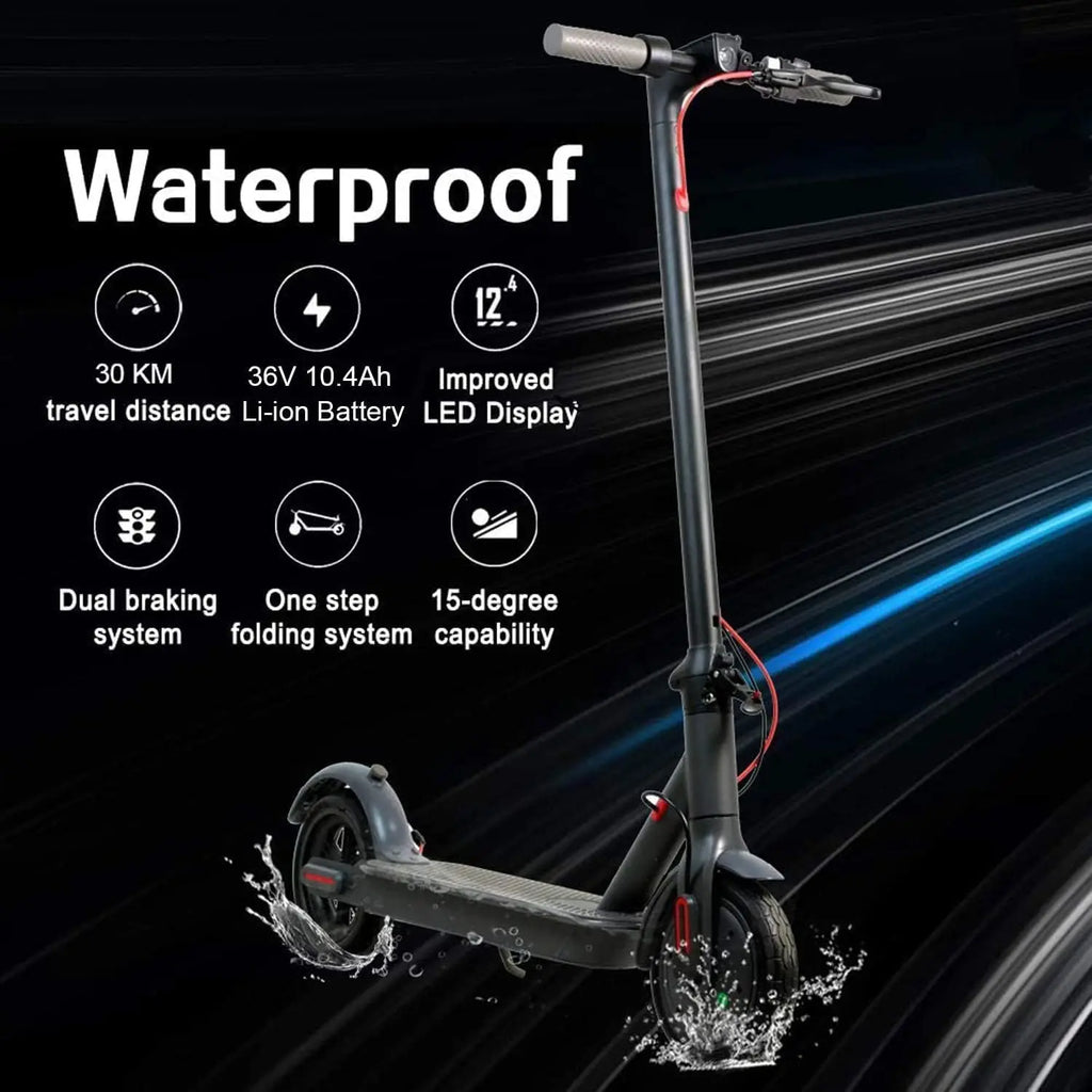 8.5 Inch Electric Scooter with App Function, with Mobile Phone Holder and Anti-Theft Protection, Foldable E Scooter, 25-30 km