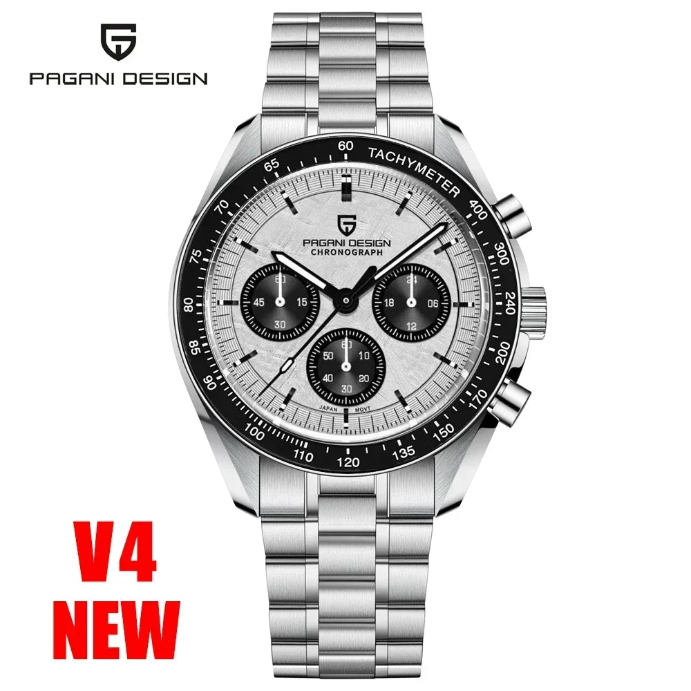 PAGANI DESIGN 2026 New Men's Watches Top Luxury Quartz Watch For Men Auto Date Speed Chronograph AR Sapphire Mirror Wrist watch