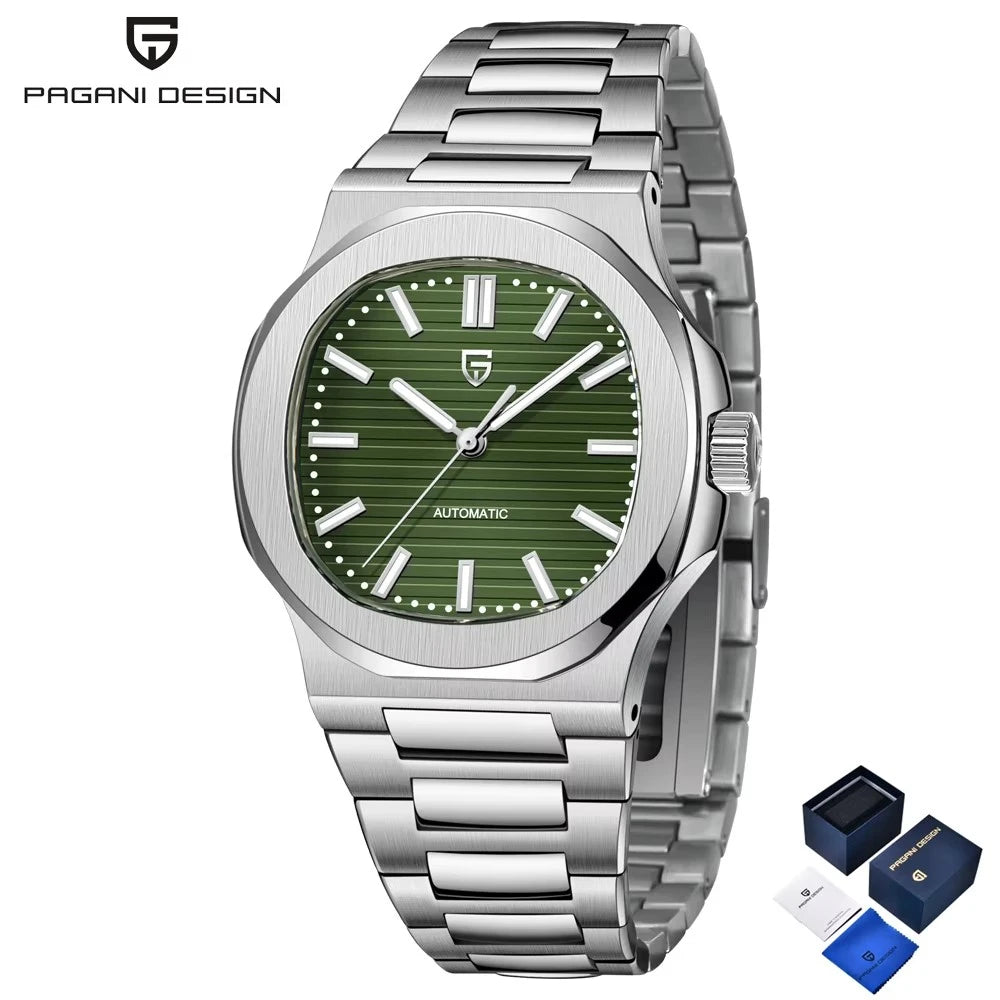 2025 New PAGANI DESIGN Rose Gold Men's Watches Luxury Automatic Watch For Men Mechanical Wristwatch Waterproof AR Sapphire Clock