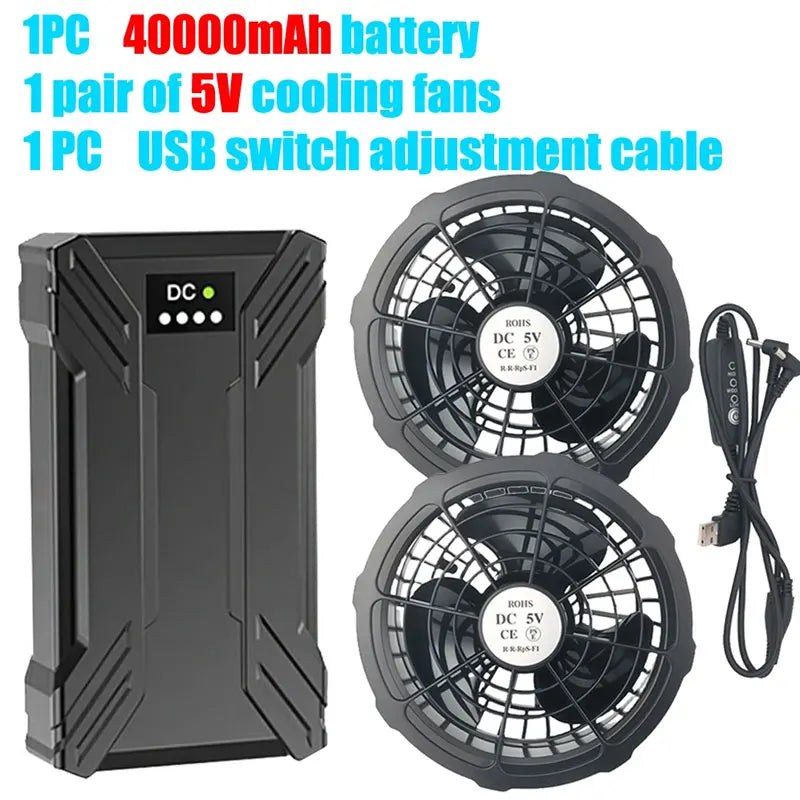 Powerbank 30000mAh Portable Heating Mobile Power Supply for Heating Vest Jacket Gloves Electric Heating Equipment DC Power Bank