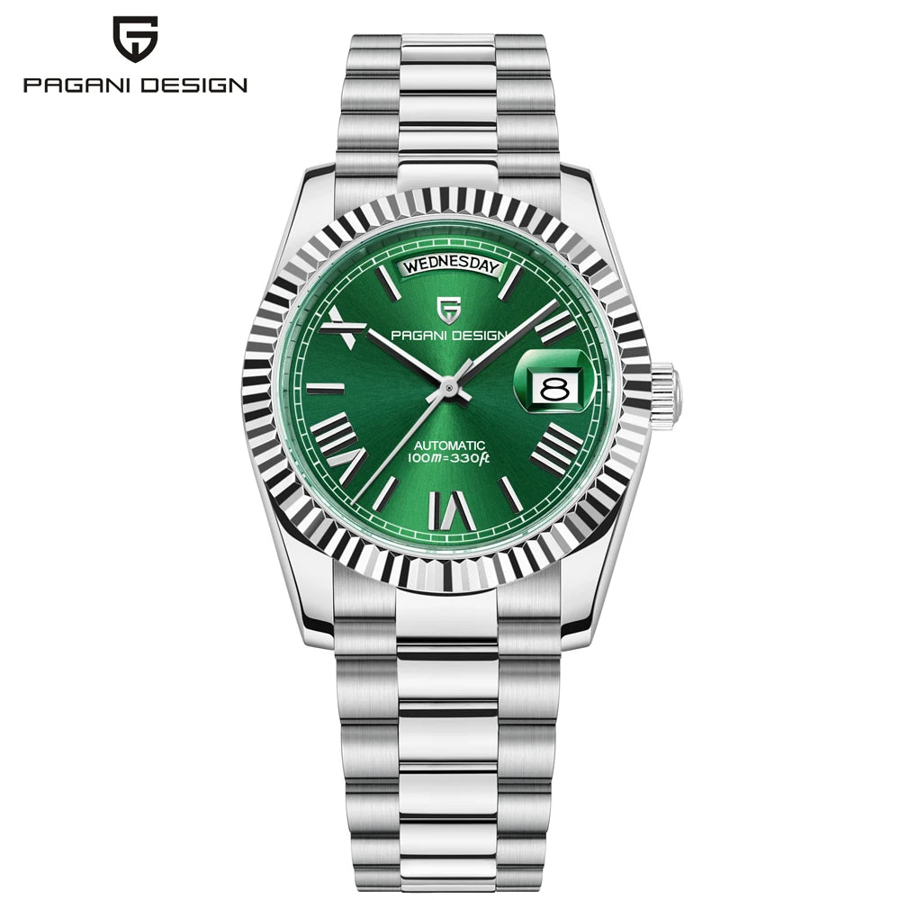 PAGANI DESIGN 2026 New DD36 automatic mechanical men watch Double calendar 36MM Watch For Men sapphire luxury waterproof Watches