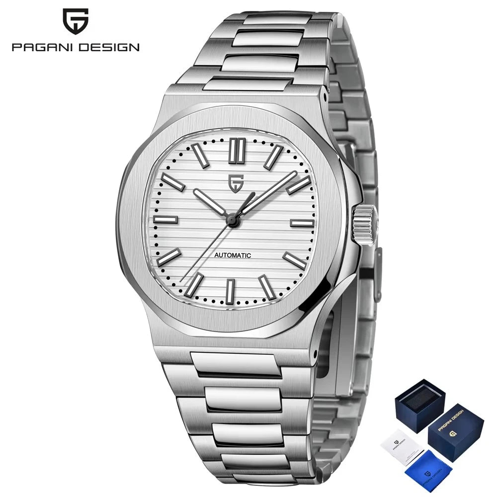 2025 New PAGANI DESIGN Rose Gold Men's Watches Luxury Automatic Watch For Men Mechanical Wristwatch Waterproof AR Sapphire Clock