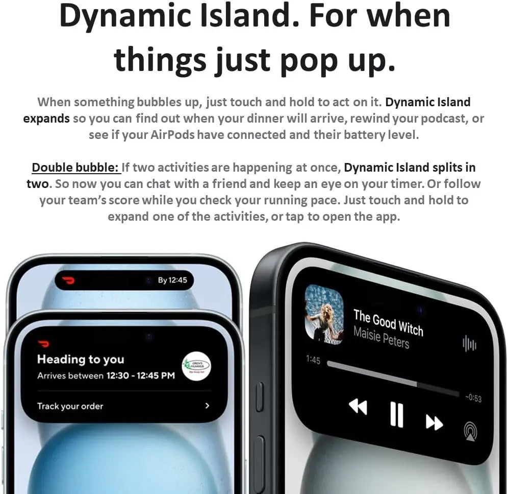 Original iPhone 15 128GB/256GB/512GB ROM 6GB RAM Sim Free 5G Cell Phone iPhone15 Official Package