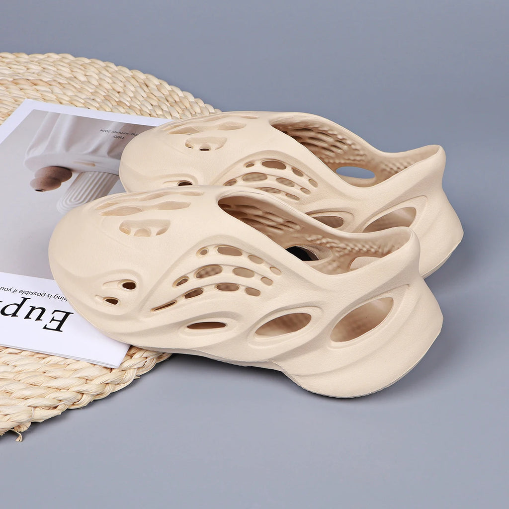 Women's Flat Sandals Designer Shoes Luxury Brand Sandals EVA Breathable Soft Sole Anti-slip Comfort Summer Beach Slides