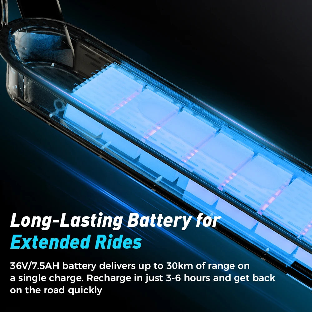 iScooter i9 8.5 inch Electric Scooter 350W 7.5Ah 30km/h Scooter for Adults 30km Range Honeycomb Tire Foldable Scooters with APP