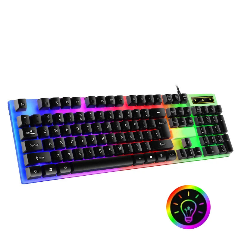 104 key Backlit Mechanical Keyboard Wired Gaming Keyboard Waterproof Luminous Keyboard for Gamer PC Laptop Office