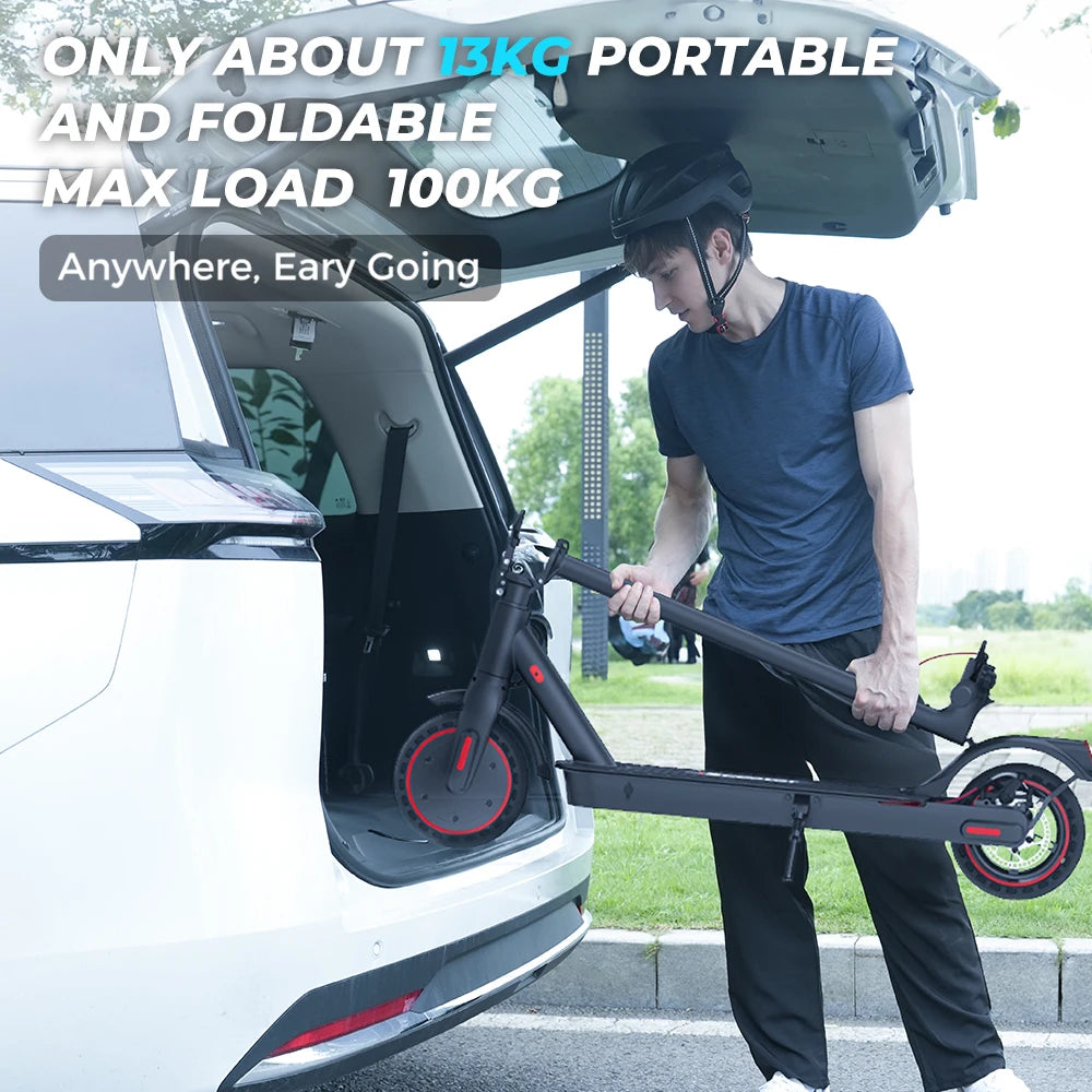 iScooter i9 8.5 inch Electric Scooter 350W 7.5Ah 30km/h Scooter for Adults 30km Range Honeycomb Tire Foldable Scooters with APP