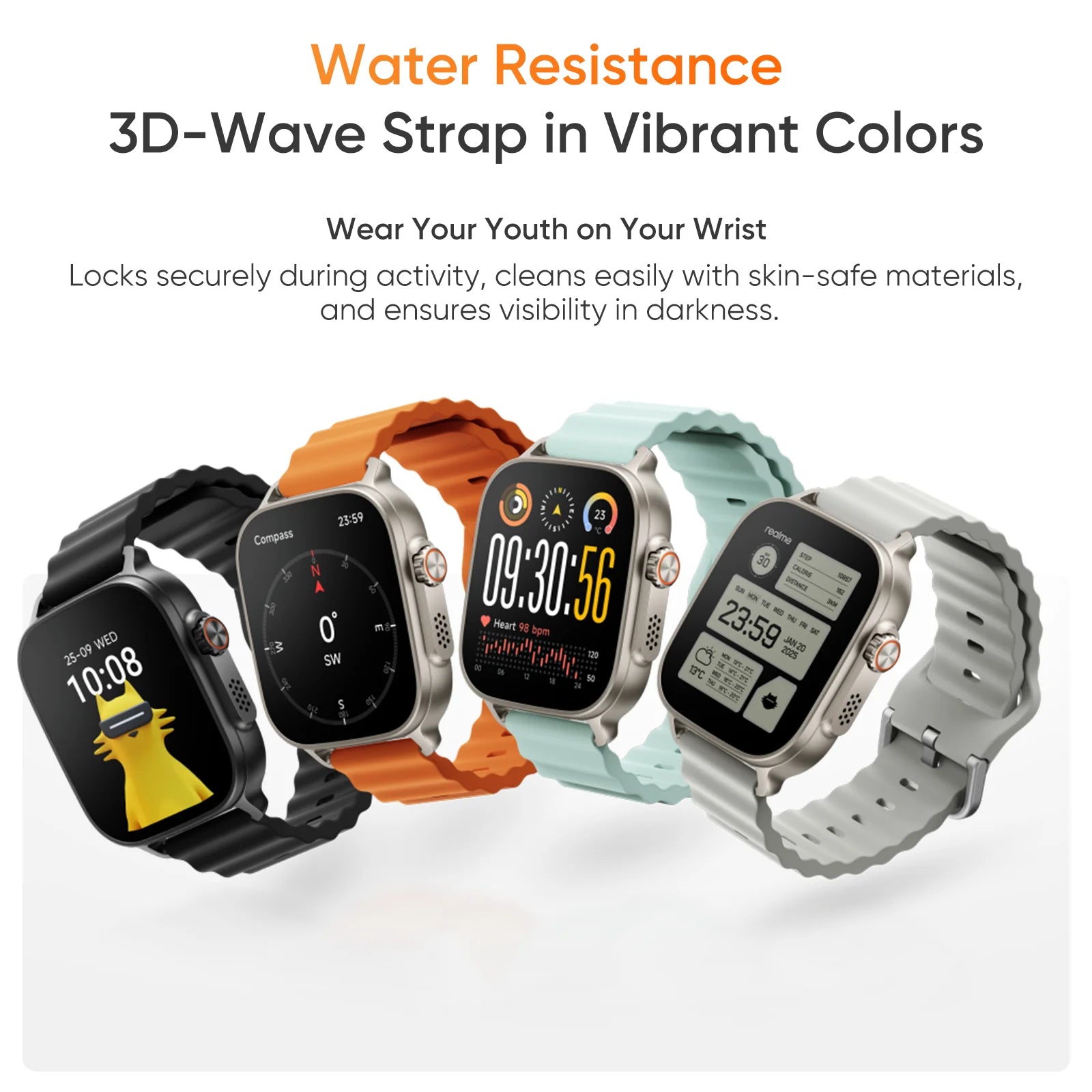 Global Version realme Watch 5 Smartwatch Compass & Independent GPS with 5 GNSS 1.97" AMOLED Display Up to 14-day Battery Life