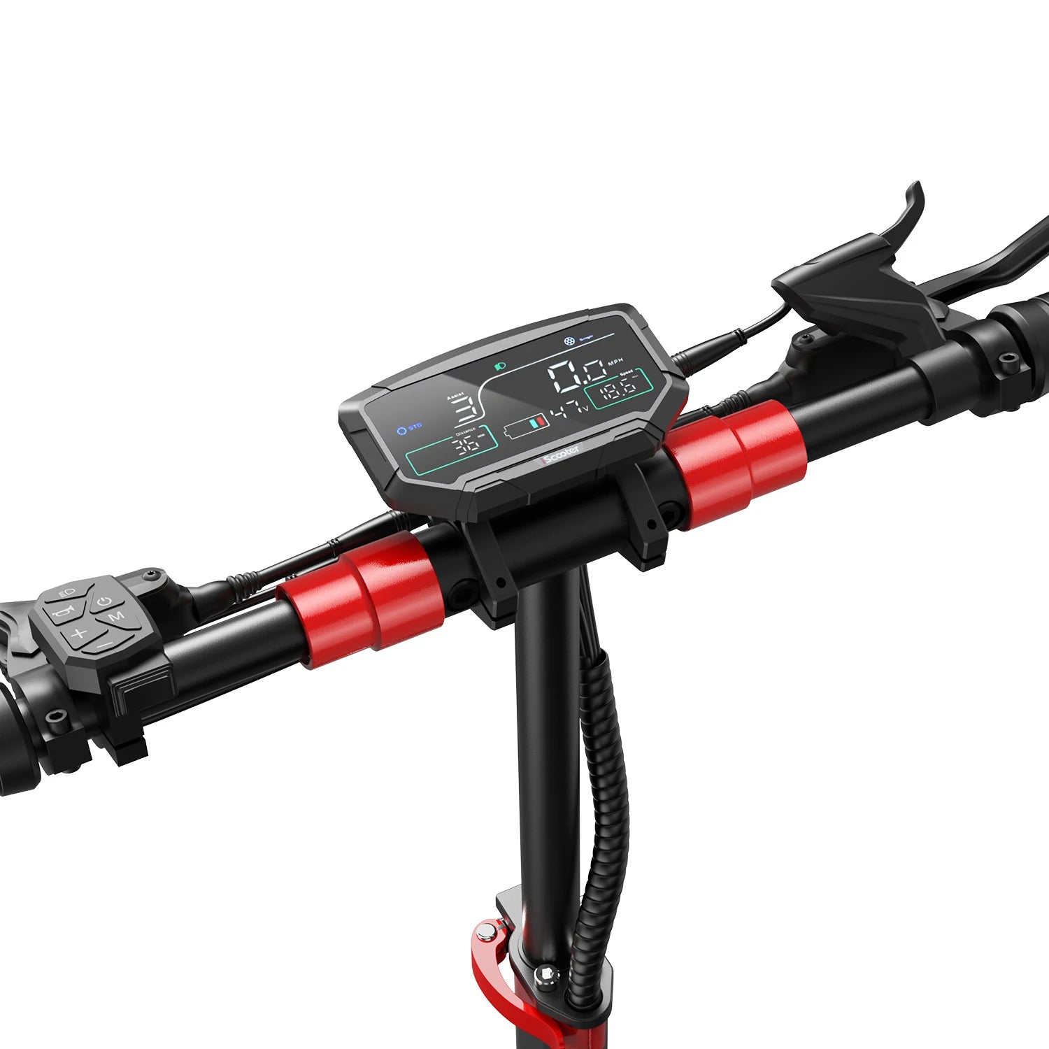 iScooter iX8 12" Folding Off-Road Electric Scooter - 1200W*2 Dual Motor, 48V 20Ah, 60km/h, Dual Suspension, Hydraulic Disc Brake