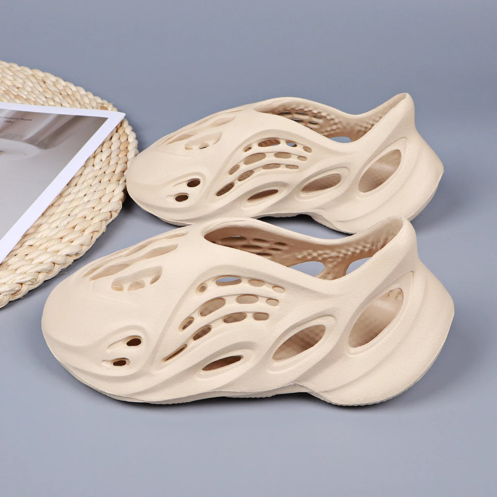 Women's Flat Sandals Designer Shoes Luxury Brand Sandals EVA Breathable Soft Sole Anti-slip Comfort Summer Beach Slides