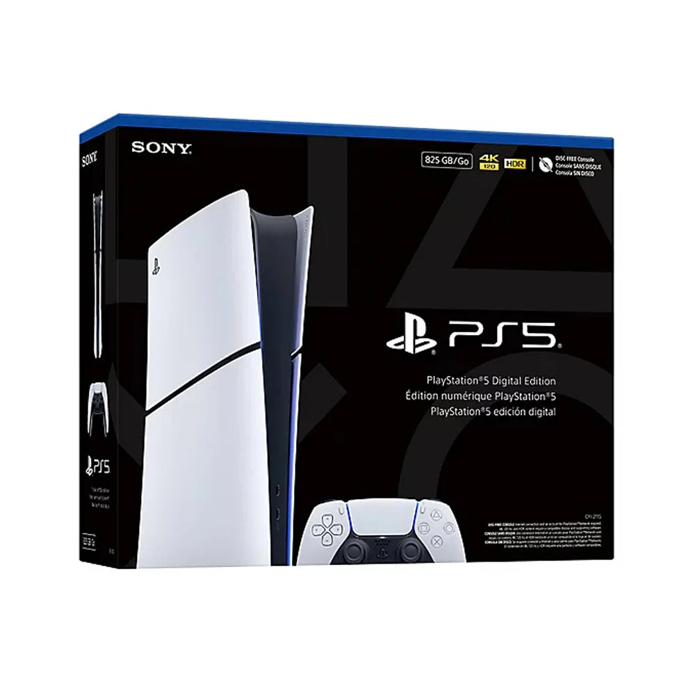 Sony PlayStation 5 PS5 Slim Digital Edition Console - 825 GB SSD (solid-state drive), DualSense Wireless Controller