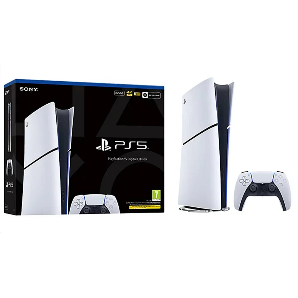 Sony PlayStation 5 PS5 Slim Digital Edition Console - 825 GB SSD (solid-state drive), DualSense Wireless Controller