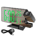 LED Digital Alarm Clock Projection Clock with 180°Rotatable Projector Mirror Large Screen Projection Clock For Home Office Table