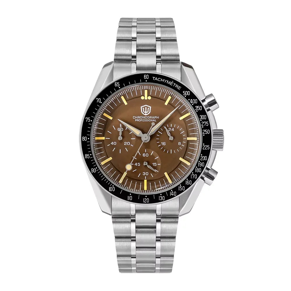 Watchdives New Wd1863 Quartz Men Watch VK63 Chronograph Bubble Sapphire Waterproof 39Mm Steel Top Brand Luxury Business Watch