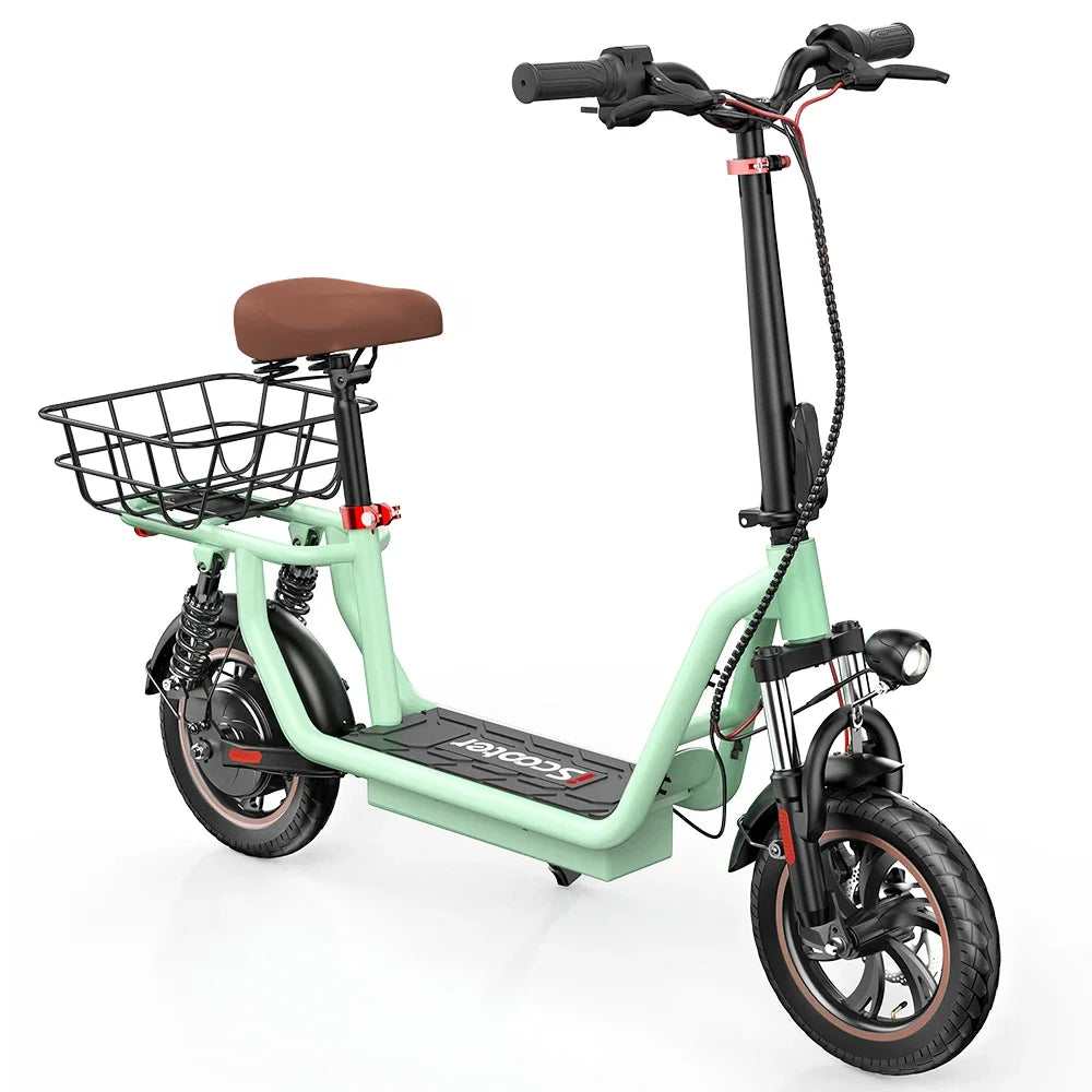 ISCOOTER I12 Adult Electric Scooter 500W Motor E- Scooter 36V7.5AH Battery 12 Inch Road Tire E-Scooter