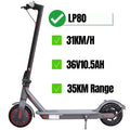 AOVOPRO LP80 10.5AH Electeric Scooter 35KM Top Travel Range Portable Escooter 31KM/H 350W Motor 500W Peak Power Electric Scooter