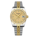 ROLENDO Women's Automatic Watch 32mm Sapphire Crystal Gold Tone Swiss Movement Waterproof Butterfly Buckle Luxury Gift