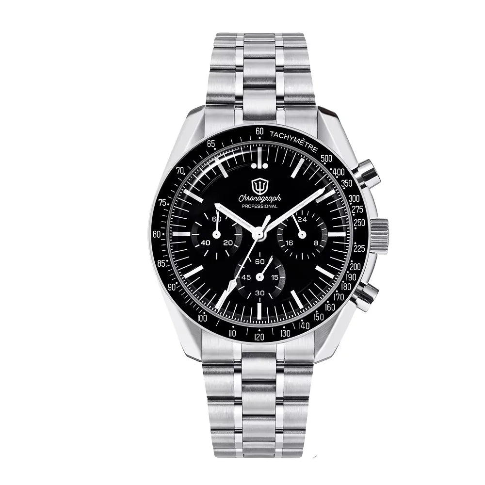 Watchdives New Wd1863 Quartz Men Watch VK63 Chronograph Bubble Sapphire Waterproof 39Mm Steel Top Brand Luxury Business Watch