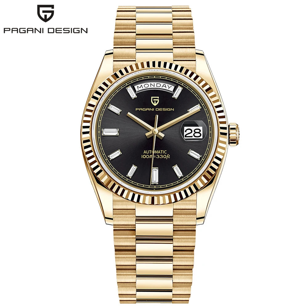 PAGANI DESIGN 2026 New DD36 automatic mechanical men watch Double calendar 36MM Watch For Men sapphire luxury waterproof Watches