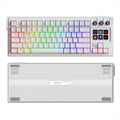 MRSVI K1 PRO Visual LCD AI Keyboard 80% Gaming Mechanical Keyboard Macro Red Axis Wired Detachable Cable RGB Backlight Hot Swap
