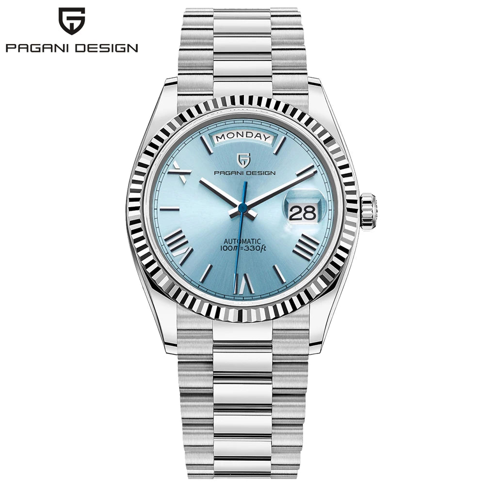 PAGANI DESIGN 2026 New DD36 automatic mechanical men watch Double calendar 36MM Watch For Men sapphire luxury waterproof Watches