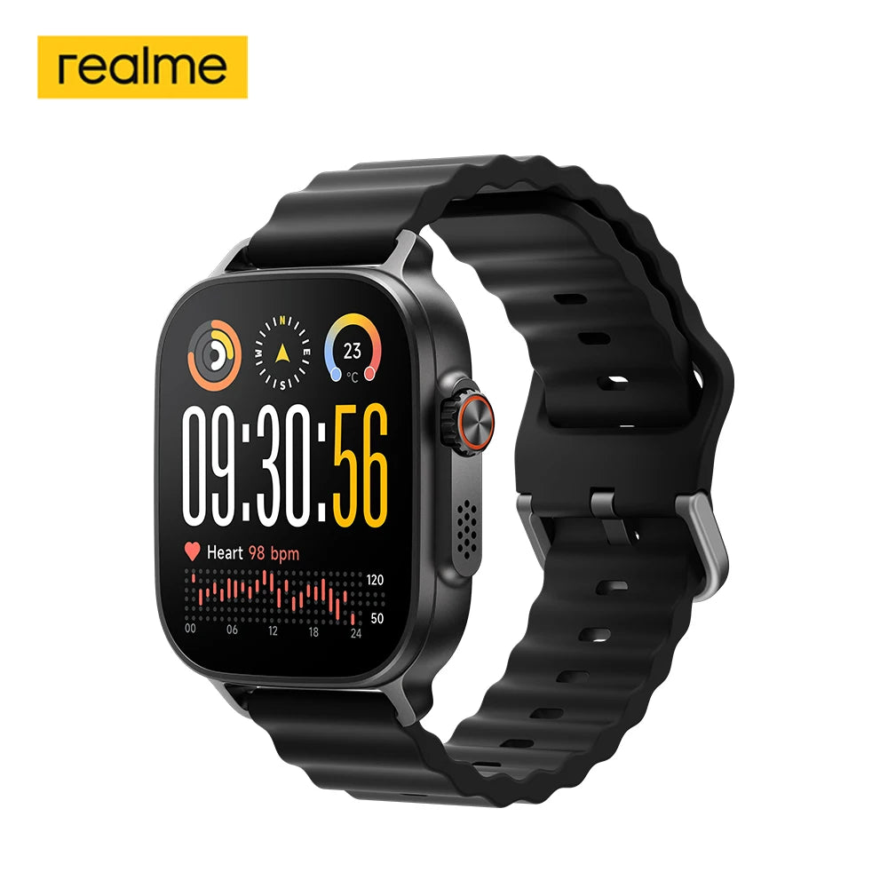 Global Version realme Watch 5 Smartwatch Compass & Independent GPS with 5 GNSS 1.97" AMOLED Display Up to 14-day Battery Life