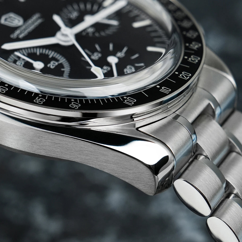 Watchdives New Wd1863 Quartz Men Watch VK63 Chronograph Bubble Sapphire Waterproof 39Mm Steel Top Brand Luxury Business Watch