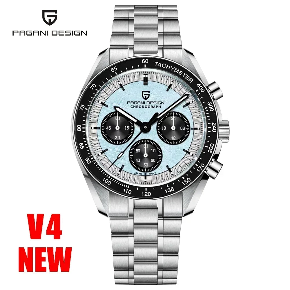 PAGANI DESIGN 2026 New Men's Watches Top Luxury Quartz Watch For Men Auto Date Speed Chronograph AR Sapphire Mirror Wrist watch
