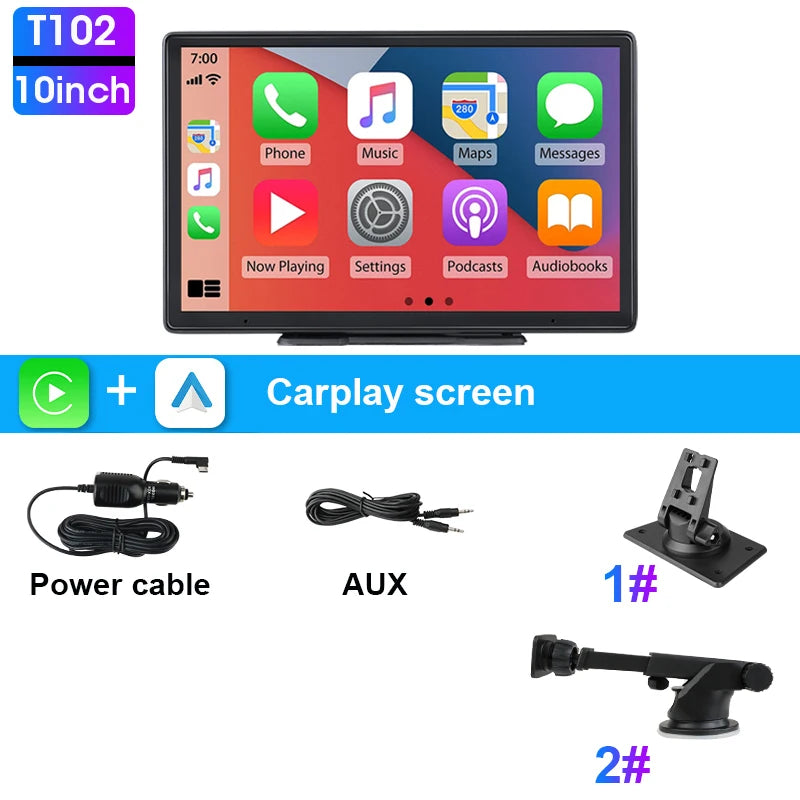 JMCQ 7/10 inch Carplay Car Smart Screen multimedia Video player Wireless Carplay Android Auto Car Radio for Apple Android Stereo